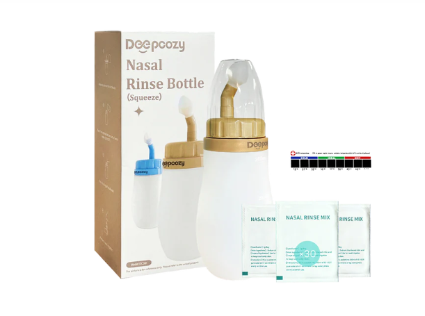 Is it safe to use a nasal rinse bottle for dry rhinitis