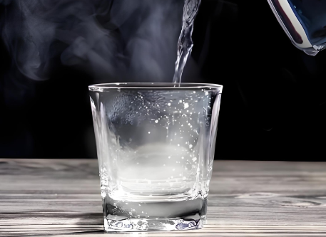 How long should boiled water cool before using it to rinse the nasal c