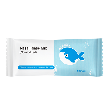 What are the typical ingredients in nasal irrigation solutions?