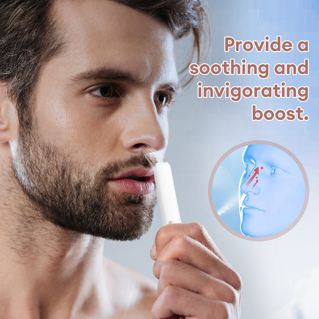 Nasal Stick for Adults, Nasal Inhaler Stick for Distraction Relief & Mild Stress, Nose Inhaler Stick with Menthol Portable Nasal Sticks for Work/Study/Travel