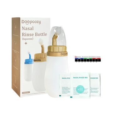 DeepCozy 300ml Nasal Wash Bottle with 30 Saline Packets